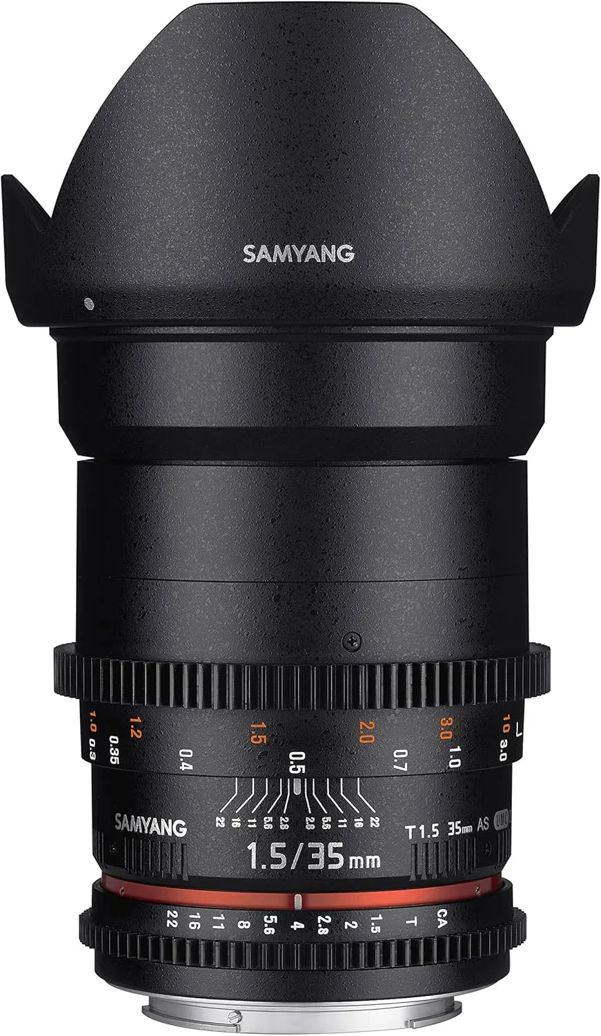 Samyang 35 mm T1.5 VDSLR II Manual Focus Video Lens for Nikon DSLR Camera