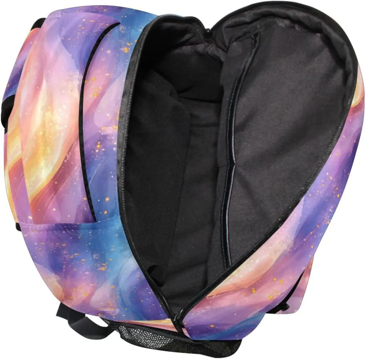 School Backpack for Men and Women Waterproof Backpack With Water Bottle Pocket with Chest Strap Gift Men & Women Peach Blue Purple