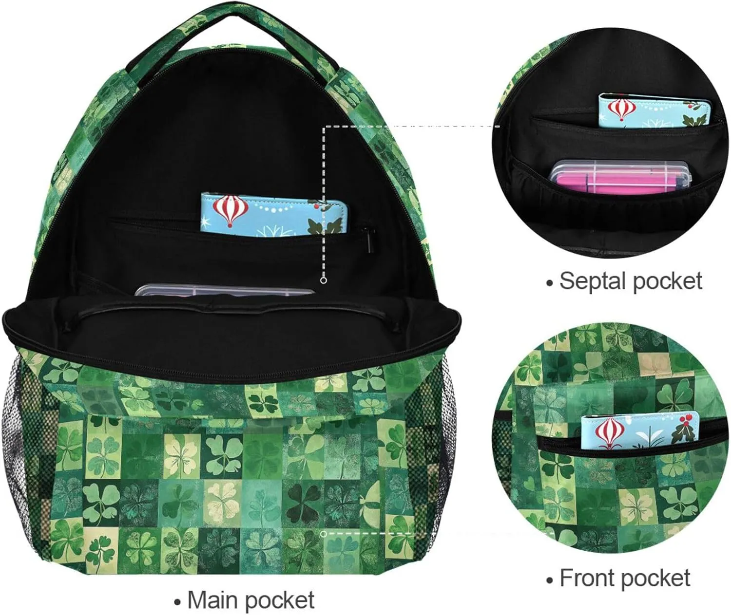 School Backpack for Teens Boys Girls Waterproof School Book Bag with Chest Strap Gift Men & Women St