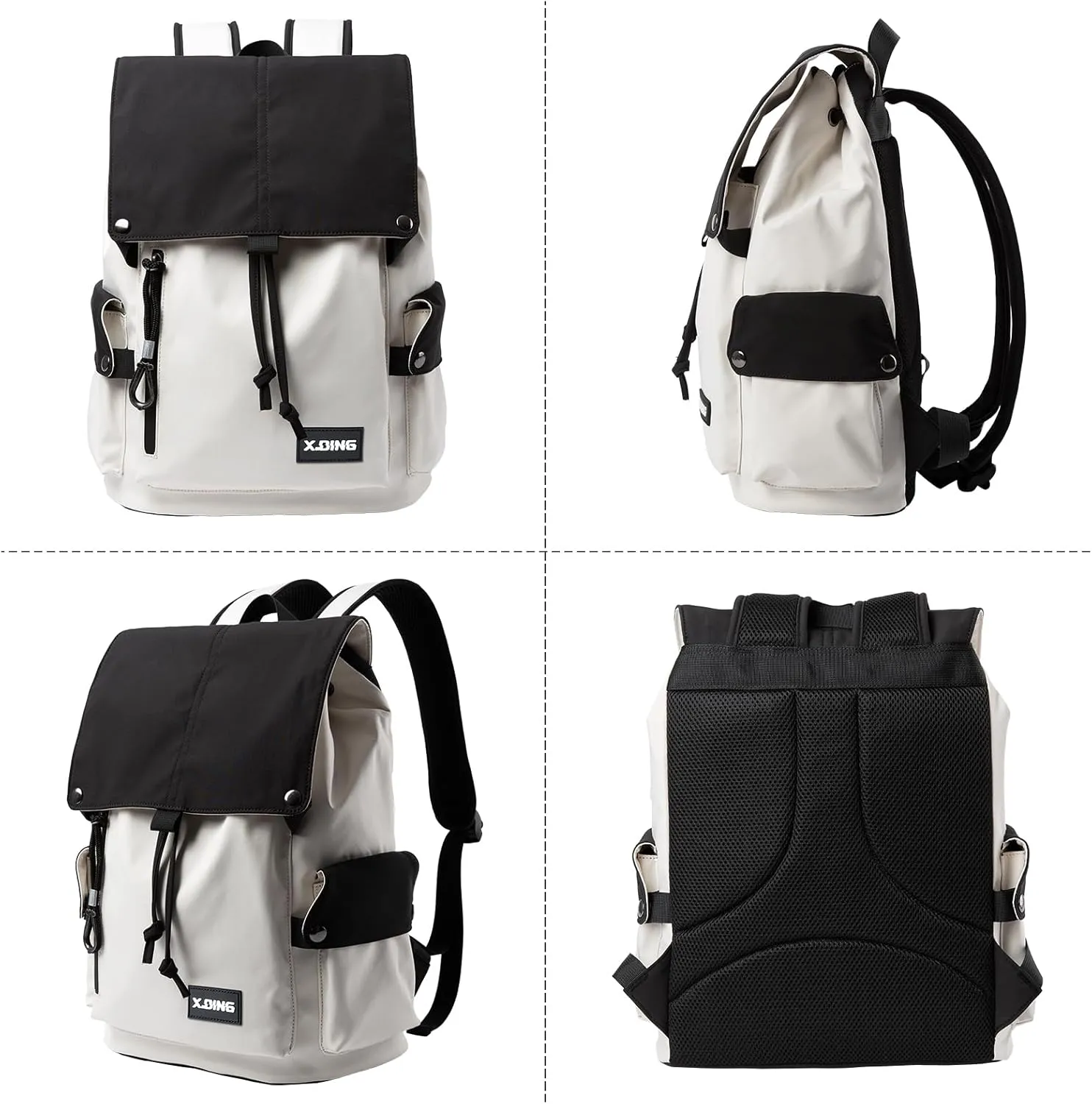 School Backpack Water Proof 15.6“ Laptop Backpack Casual Suitable For Fitness Sports Travel Hiking Commuting Class College Black High Middle School Backpack For Men Women