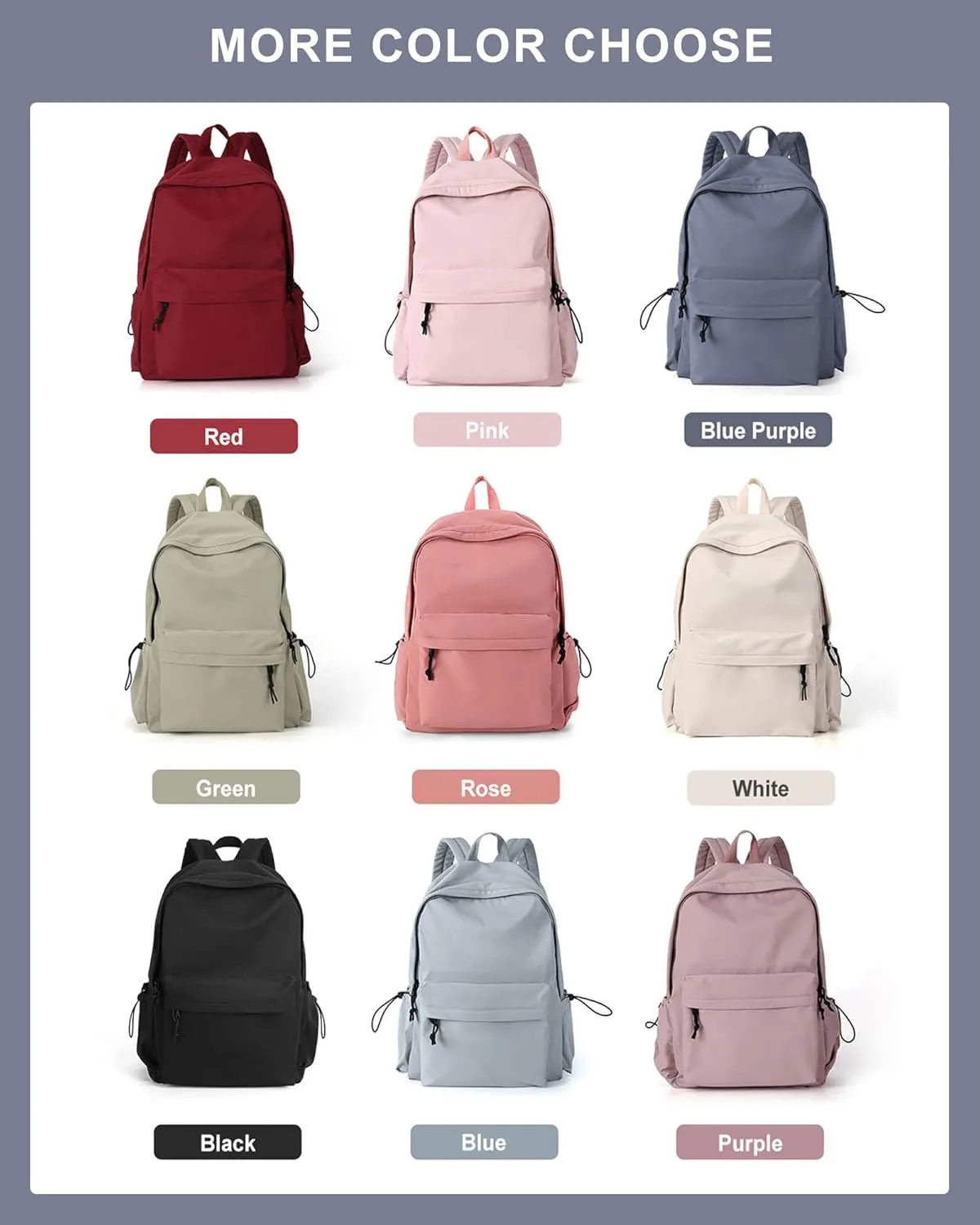 School Bag Backpack for Women Kids Teens Girls, Small Bookbag College Student Backpack for School Men Boys, Mochilas Escolares para Casual Daypack Mini Book Bag Blue ﻿