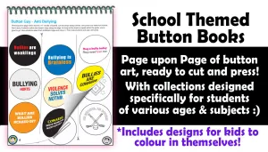 School Themed Button Books