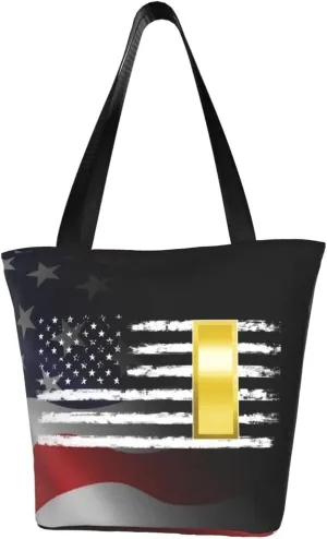 Second Lieutenant America Flag Fashion Shoulder Bag Large Capacity For Man Or Woman