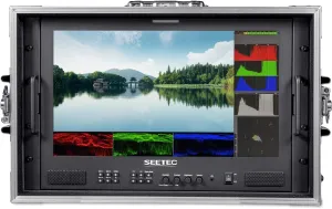 SEETEC ATEM173S-CO 17.3 inch Multi Camera Director Broadcast Carry On Production Monitor 4X SDI in Out HDMI Waveform LUT HDR 1920x1080