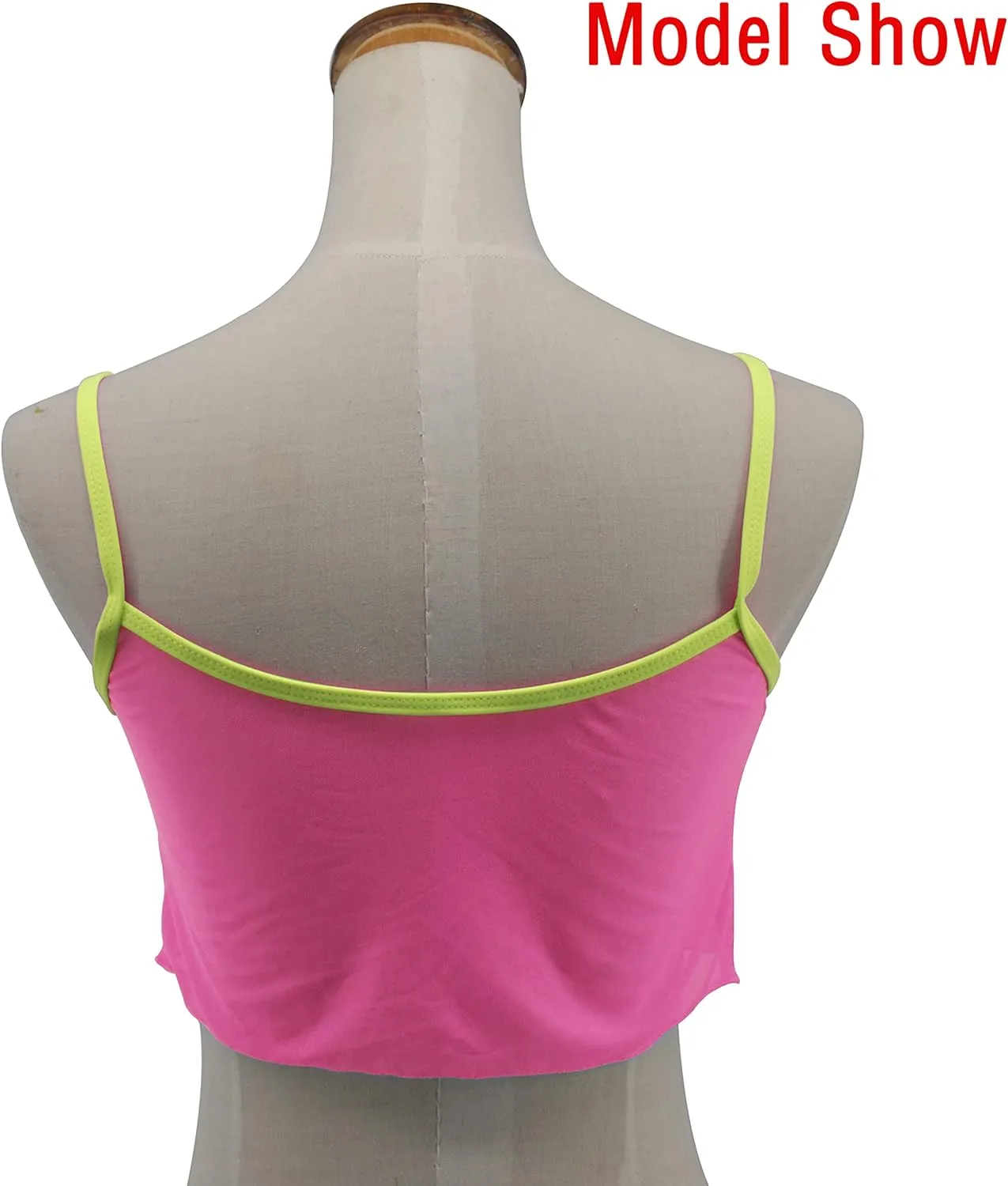 SHERRYLO Sheer Tank Tops for Women See Through Stretch Crop Top Summer Sleeveless Strap Mesh Cami Top