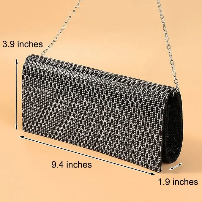 Shiny Rhinestone Hand Party Clutch Bag