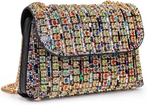 Shoulder Bags Crossbody Bag Purses Handbags Crystals Rhinestone Evening Bag for Women Clutch Purse with Chain
