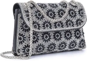 Shoulder Bags Crossbody Bag Purses Handbags Crystals Rhinestone Evening Bag for Women Clutch Purse with Chain