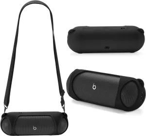 Silicone case for Beats Pill Speakers, Essential for Portable Outdoor Travel Work (Black)