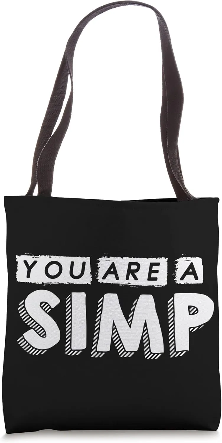 Simp - Sarcastic Egamer & Egirl Internet Meme Nation Accuse Tote Bag