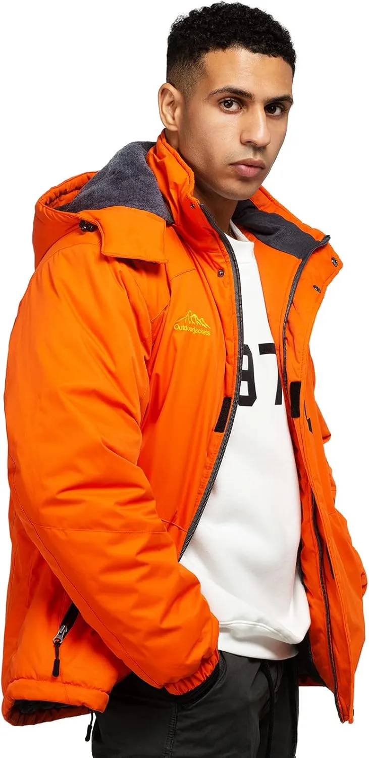 Ski Jacket with Hood for Men Waterproof Snow Winter Coat