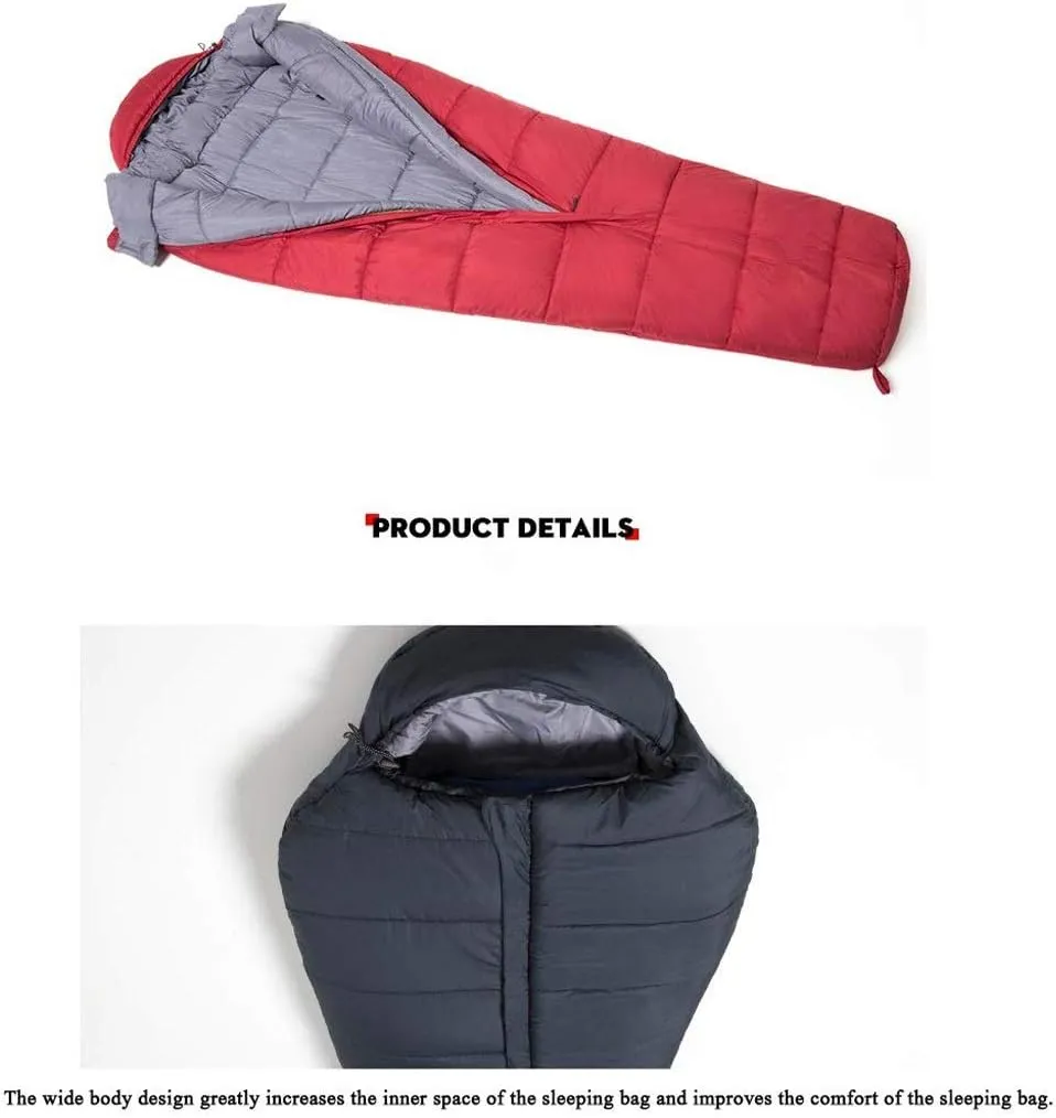 Sleeping Bag, Outdoor Mummy Bag for Backpacking and Mountaineering, Lightweight Sleeping Bag for Men, Women