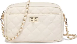 Small Crossbody Bag with Wide Guitar Strap Camera Purse Shoulder Handbag Satchel