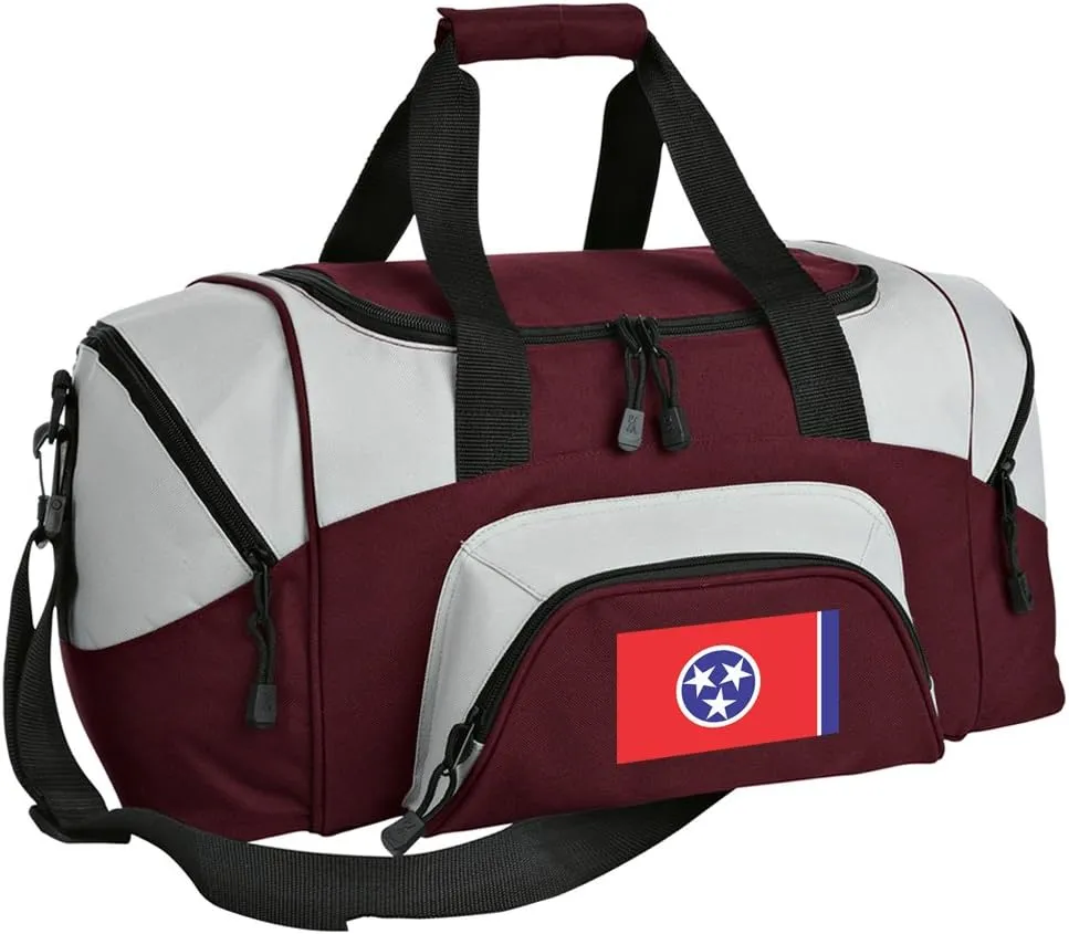 SMALL Tennessee Flag Gym Bag Deluxe Tennessee Travel Bag