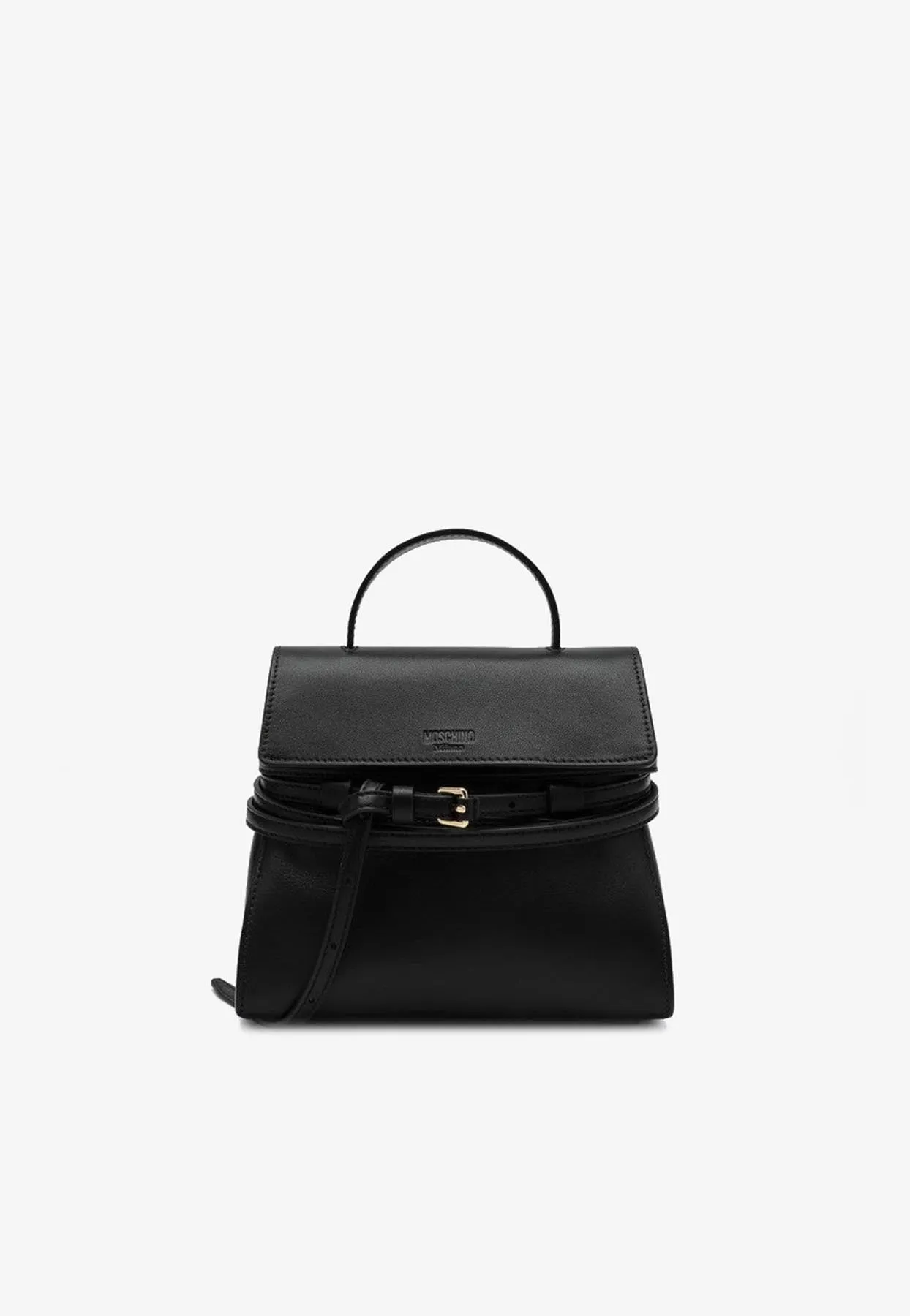 Small Tie Me Leather Top Handle Bag