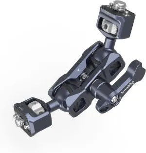 SmallRig Articulating Magic Arm with 3/8"-16 Locating Screw for ARRI and 1/4"-20 Screw (with Retractable Pins), 360 Degree Rotation, Max Load of 12 Ib Magic Arm for Monitor, Camera, and Lights 3874