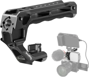 SmallRig Lightweight NATO Top Handle, Quick Release NATO Grip for DSLR Camera Cage, Universal Top Handle with 5 Cold Shoe Adapters (NATO Rail NOT Included) -3766