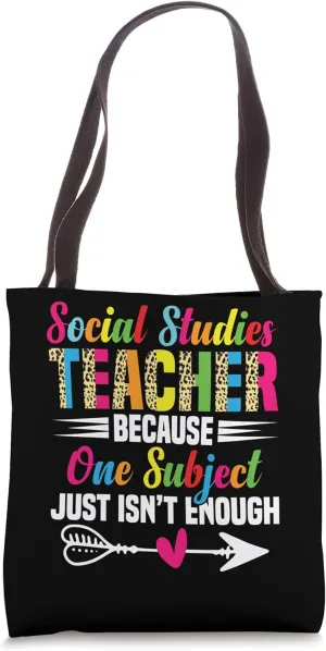 Social Studies Teacher Supplies School Educator Tote Bag