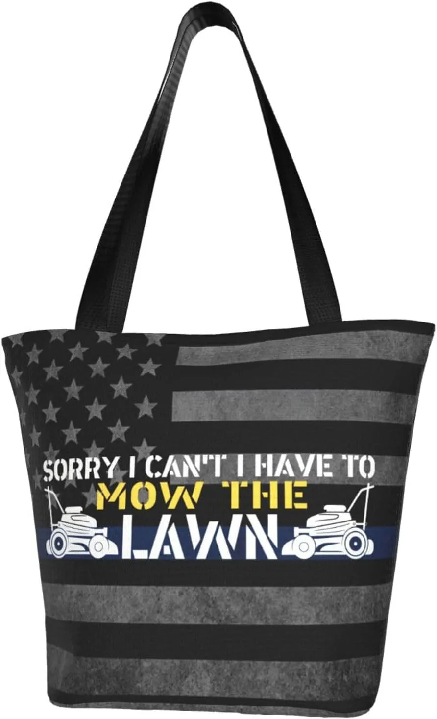 Sorry I Cant I Have To Mow The Lawn Fashion Shoulder Bag Large Capacity For Man Or Woman