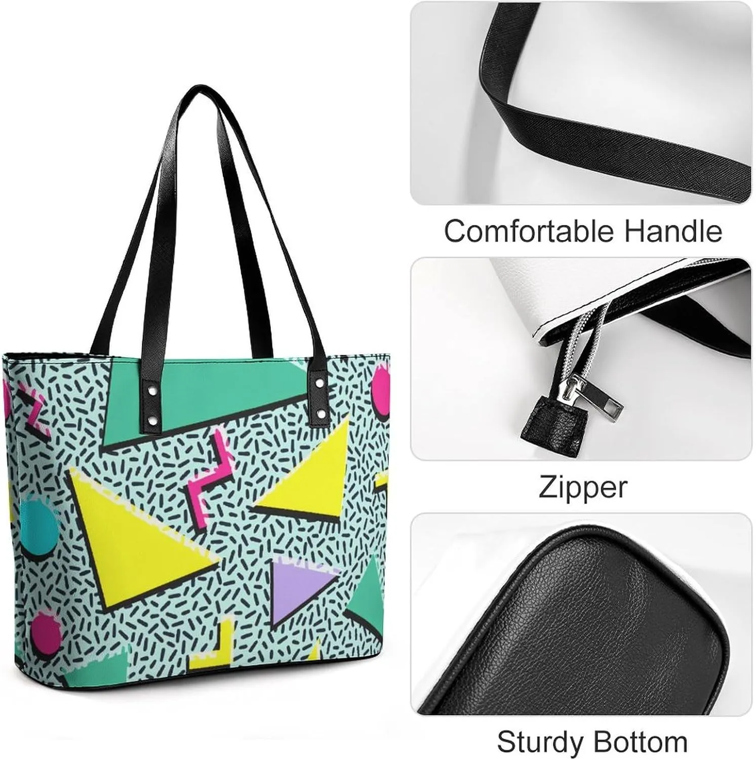 Southwest Canyons Diamon A Leather Handbag with Large Capacity And Portability