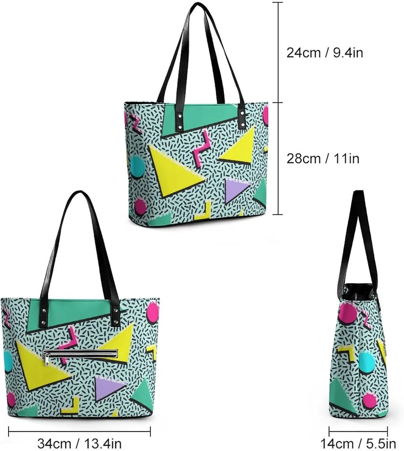 Southwest Canyons Diamon A Leather Handbag with Large Capacity And Portability