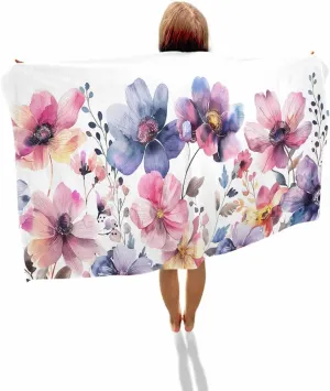 Spring Country Beach Towel 30"x60" Microfiber Beach Towels Oversized Sand Free Quick Dry Beach Towel/Bath Towels/Yoga Towel/Pool Towels/Travel Towel for Women Men Girls Kids-Wild Flowers