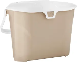 Step N' Sort The Scrap Saver, 1.8 Gallon Large Capacity, Odor Reducing Kitchen Caddy, Beige (PGSS7L)
