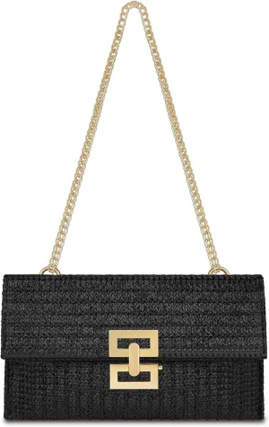 Straw Clutch Purse for Women Designer Evening Handbag Summer Beach Shoulder Crossbody Bag