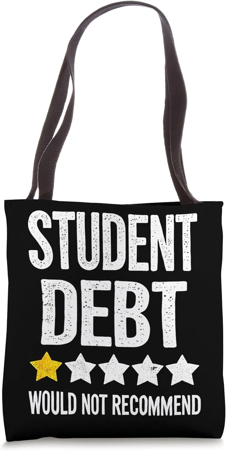 Student Debt I wouldn't recommend Anti Student Debt Indebted Tote Bag