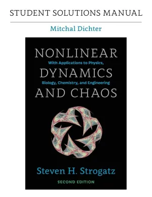 Student Solutions Manual for Nonlinear Dynamics and Chaos, 2nd edition Paperback – Student Edition, May 1, 1988