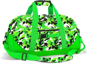 Stumdo Kids Overnighter Duffel Bags for kids, Carry-On Size & Ideal for School Practice or Overnight Travel Weekender Tote for Travel Gym Sport bag for Boys & Girls (11slv)