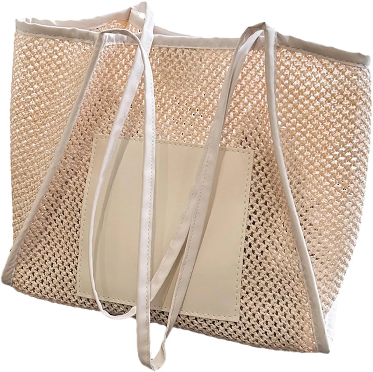 Stylish Beach Bag for Women Large Mesh Hollow Handbag Lightweight Perfect for Travel Pool Gym & Picnic