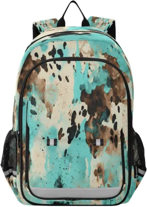SUABO Laptop Backpack for Teens Women Men Travel Lightweight Durable Daypack Abstract Cement