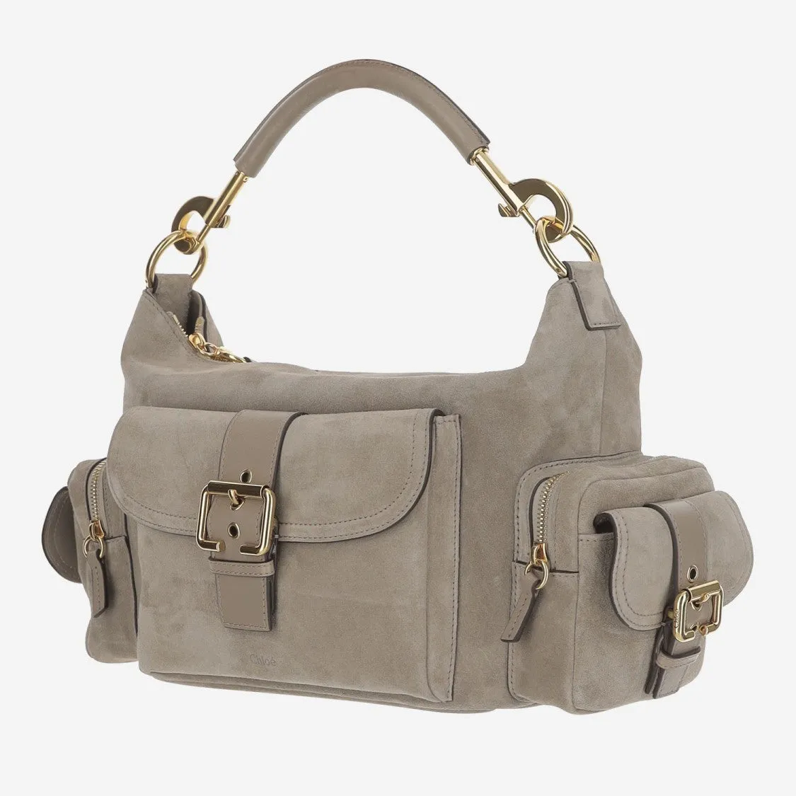 Suede Camera Bag
