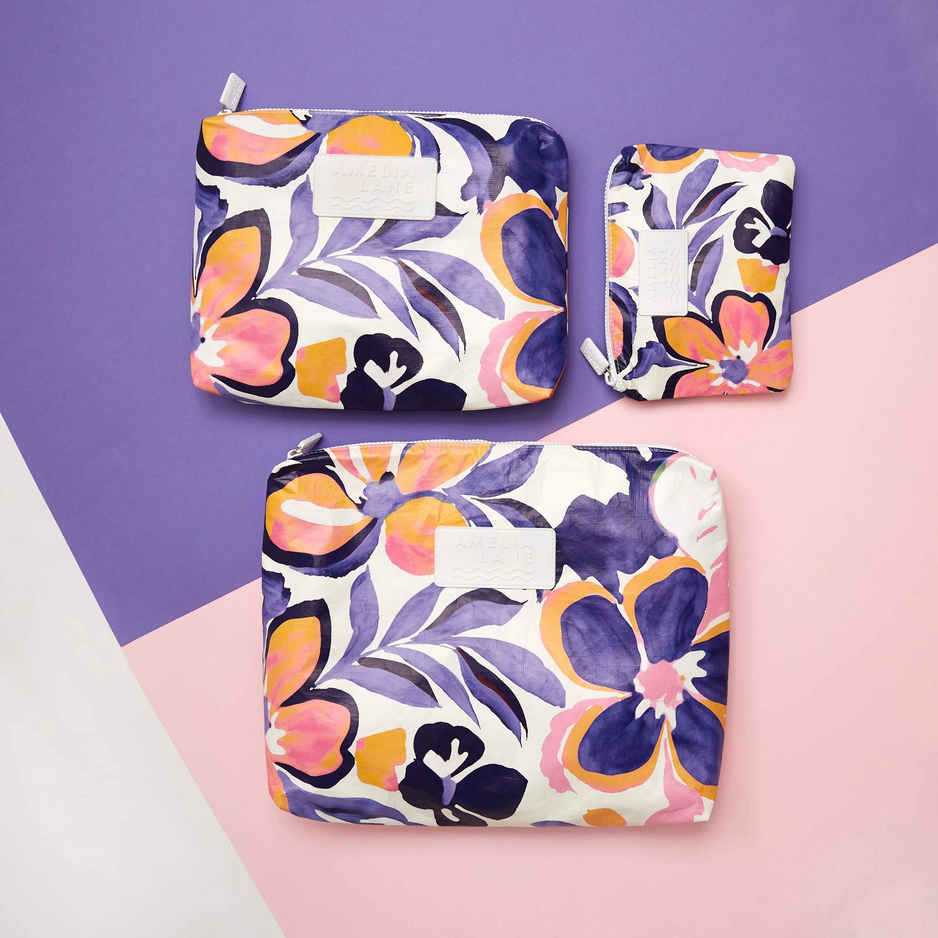 Sunset Hibiscus Wet Bag - Medium