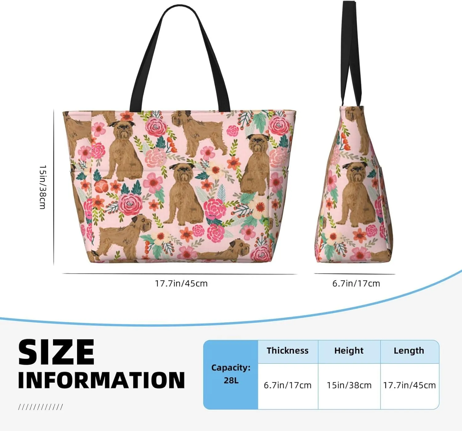 SWEET TANG Beach Bags for Women Large Waterproof Beach Tote Bag Zipper Swim Pool Bag