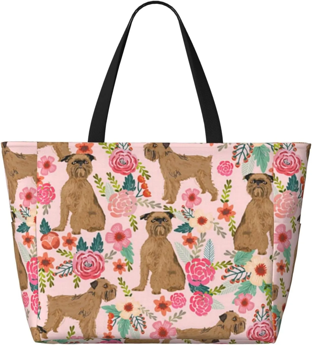 SWEET TANG Beach Bags for Women Large Waterproof Beach Tote Bag Zipper Swim Pool Bag