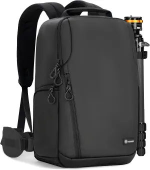 TARION Camera Backpack Waterproof Bag - DSLR Camera Bag with 15.6in Laptop Compartment Rain Cover, Professional Travel Photography Backpack for Photographers, SLR, Camera Lens, TR-XL, Black