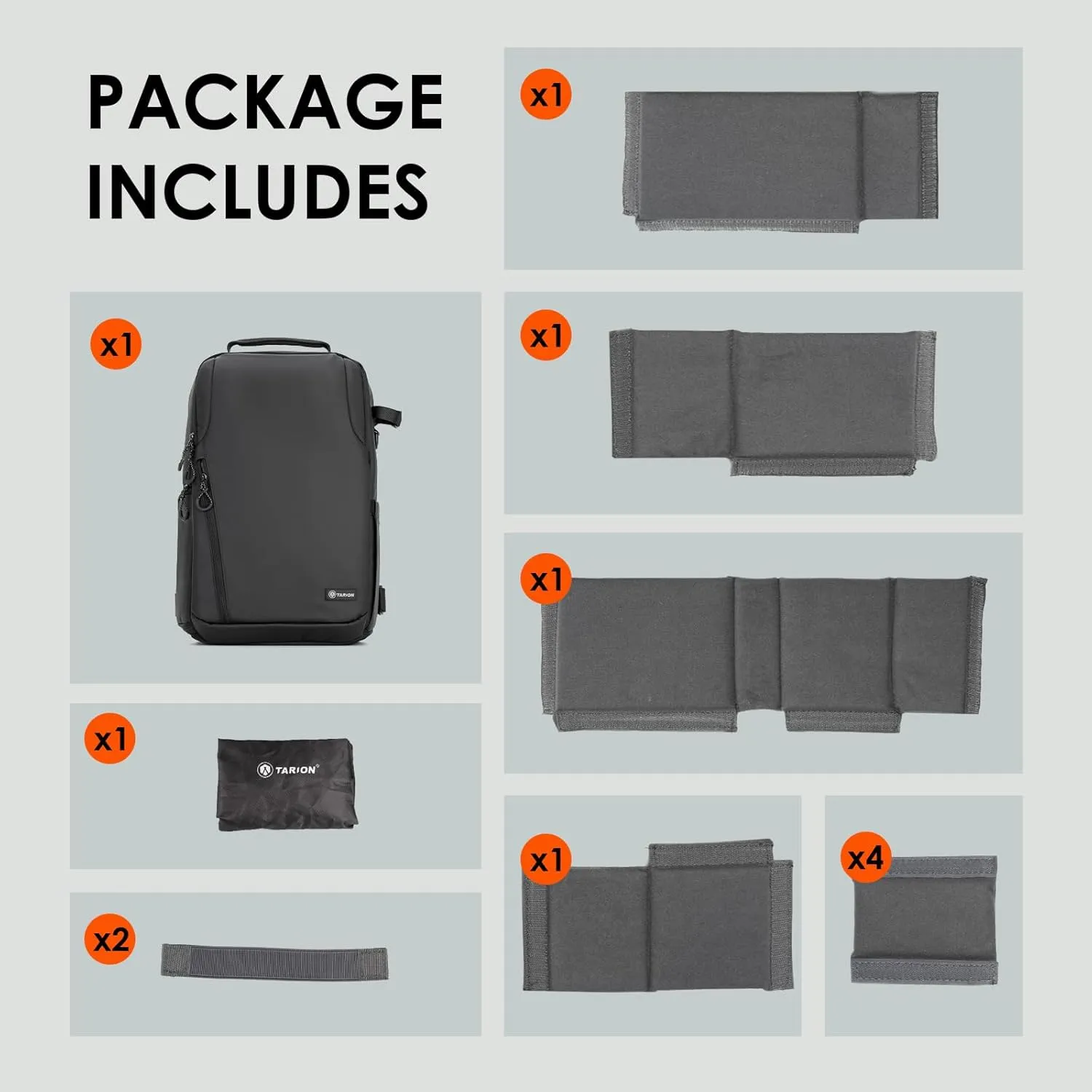 TARION Camera Backpack Waterproof Bag - DSLR Camera Bag with 15.6in Laptop Compartment Rain Cover, Professional Travel Photography Backpack for Photographers, SLR, Camera Lens, TR-XL, Black