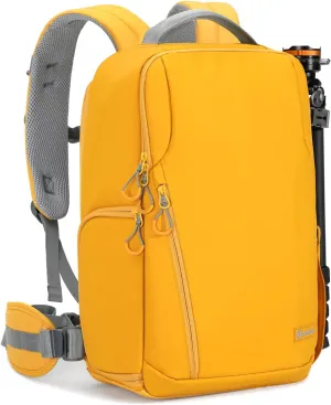TARION Camera Backpack - Waterproof DSLR Bag with 15.6in Laptop Compartment, Rain Cover, Professional Travel Photography Backpack for Photographers, SLR, Camera Lens, TR-XL, Yellow