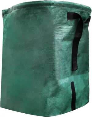 Tear-resistant Waste Bag 52x75cm Leaf Collector Foldable Reusable Large Capacity Heavy Duty Portable Handle Multipurpose Garden Lawn Debris Trash Atrovirens