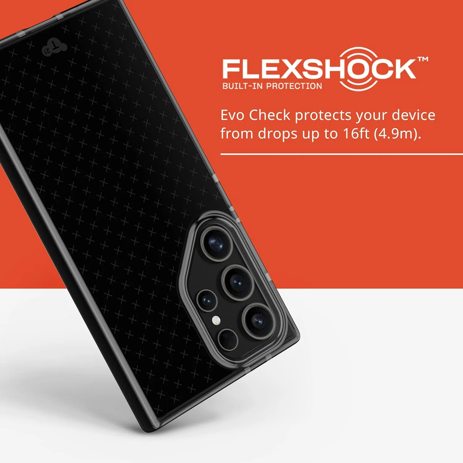 Tech21 Evo Check Phone Case for Samsung Galaxy S24 Ultra - Smoke