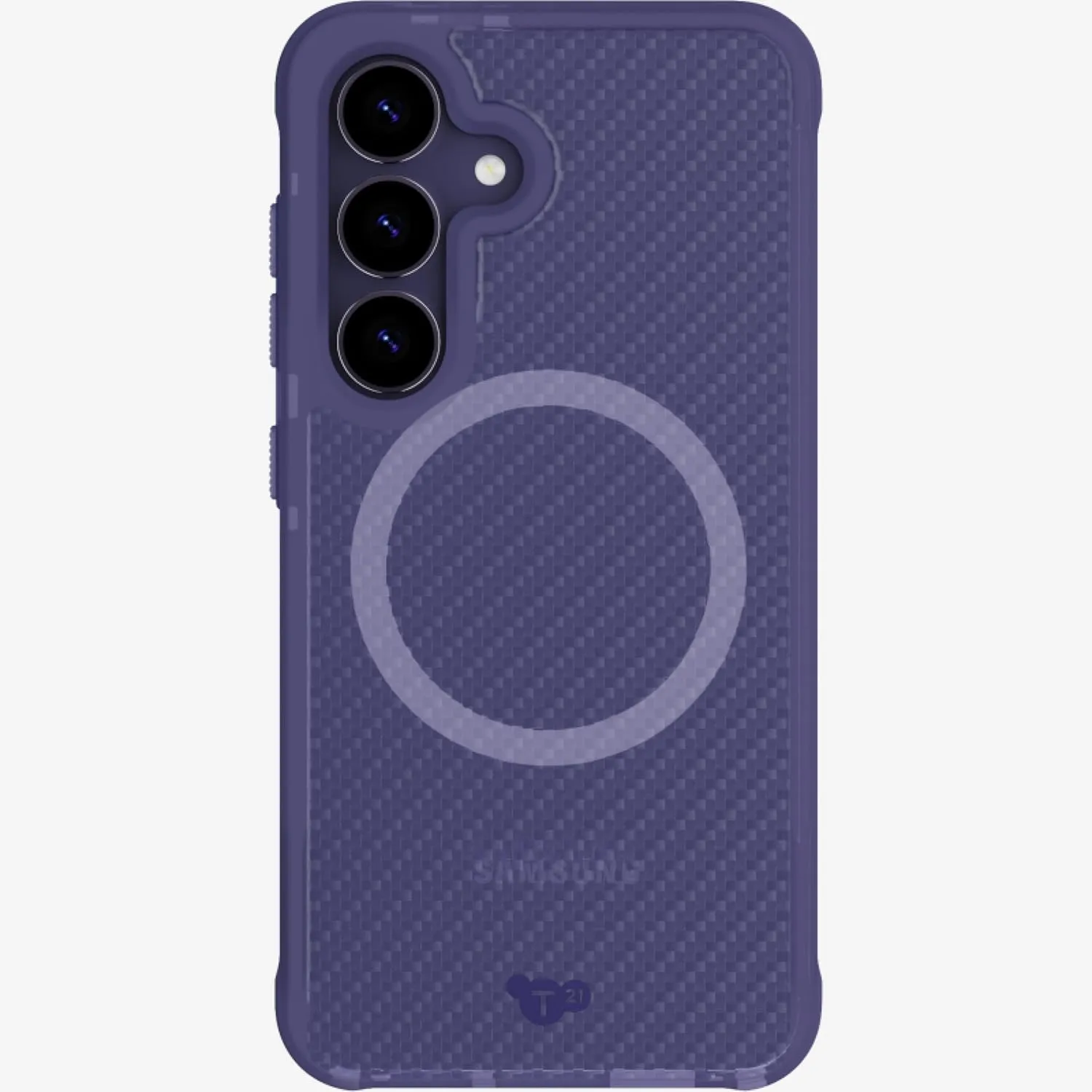 Tech21 EvoArmor case for Galaxy S25 - with Magnets- Military Grade Impact Protection - Purple