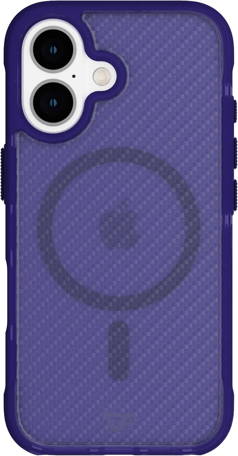 Tech21 EvoArmor for iPhone 16 Compatible with MagSafe - Impact Protection Case 21x Military Standard Tested in Purple