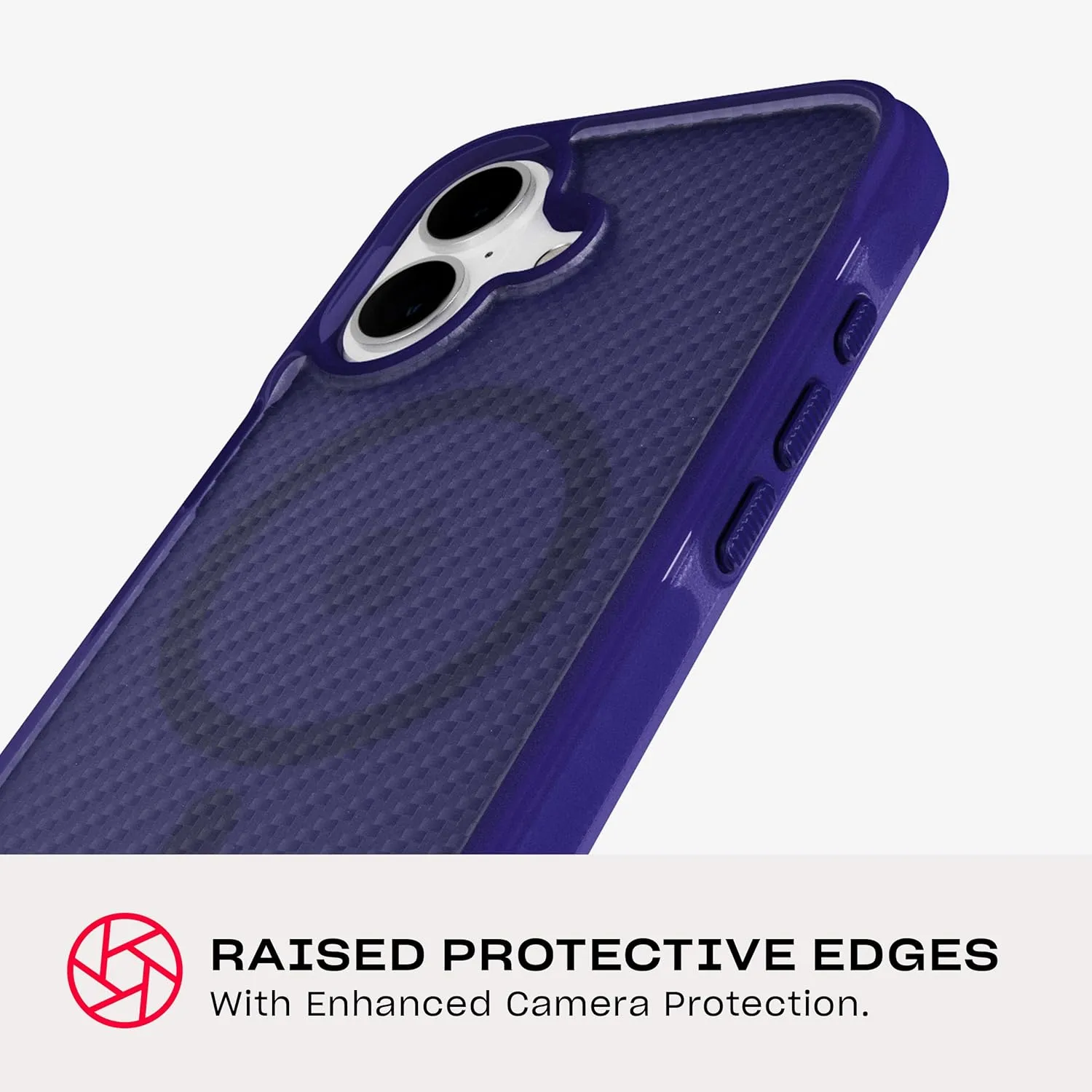 Tech21 EvoArmor for iPhone 16 Compatible with MagSafe - Impact Protection Case 21x Military Standard Tested in Purple