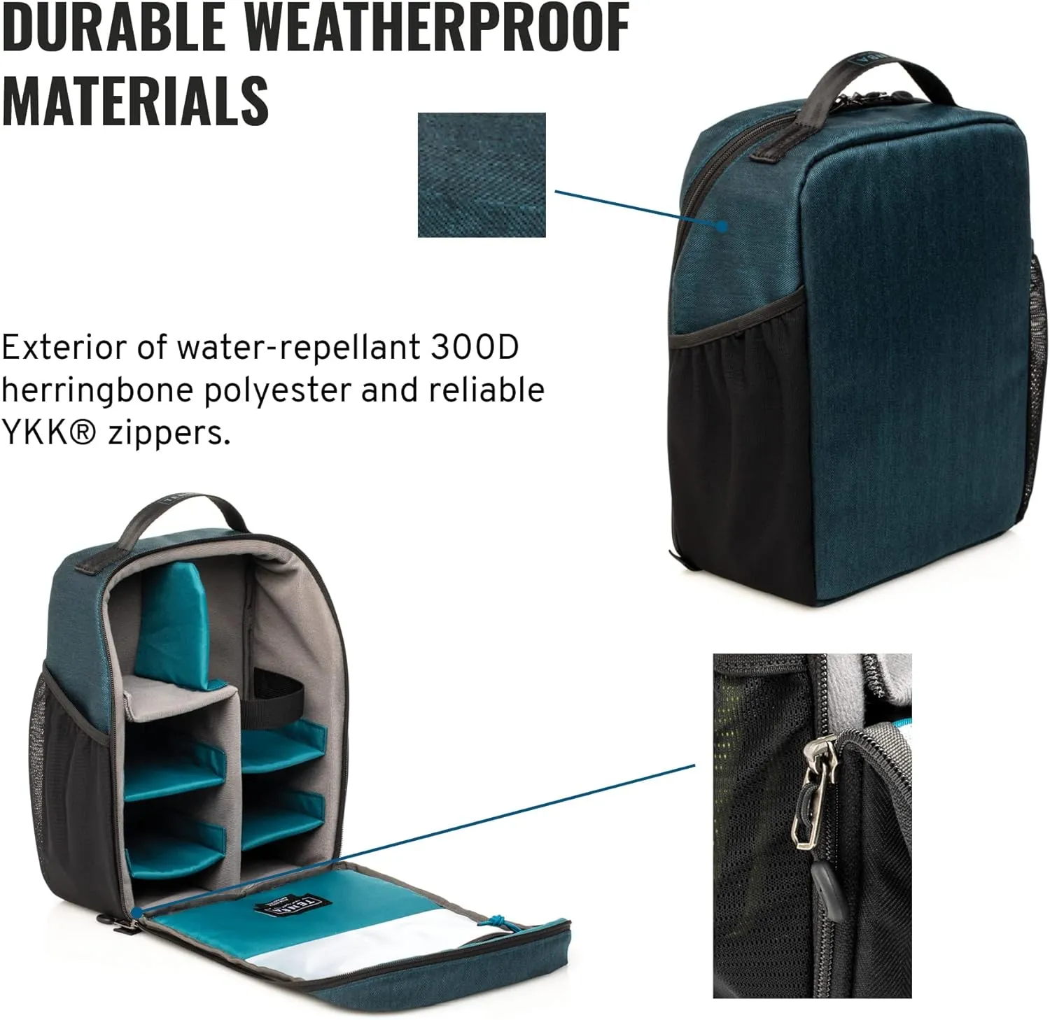 Tenba BYOB 10 DSLR Backpack Insert - Turns any bag into a camera bag for DSLR and Mirrorless cameras and lenses – Blue (636-625)