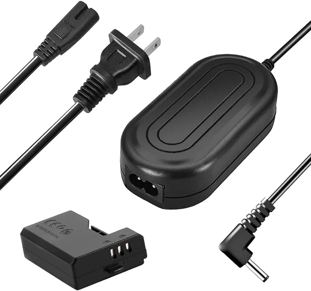 TKDY LP-E10 EOS Rebel T7 Dummy Battery ACK-E10 Continuous Power Supply DR-E10 DC Coupler Kit for Canon EOS T7 T6 T5 T3, Kiss X50 X70 X80 X90, EOS 1100D 1200D 1300D 1500D 2000D Digital Camera.