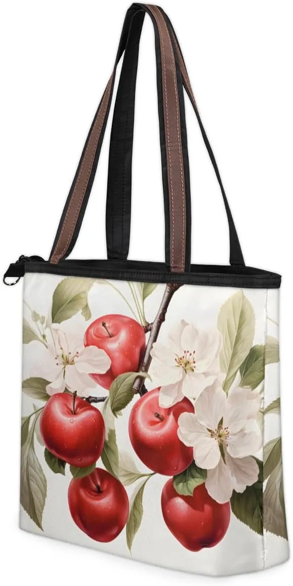 Tote Bag for Women with Zipper Large Capacity Top Handle Casual Shoulder Bag Handbag Reusable Shopping