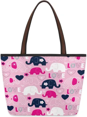 Tote Bag for Women with Zipper Large Capacity Top Handle Casual Shoulder Bag Handbag Reusable Shopping
