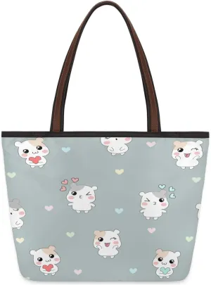 Tote Bag for Women with Zipper Large Capacity Top Handle Casual Shoulder Bag Handbag Reusable Shopping